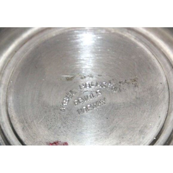 Aksel Holmsen Pewter Chalice Goblet 7" Norway Scandinavian Drinkware Vintage - Picture 8 of 8